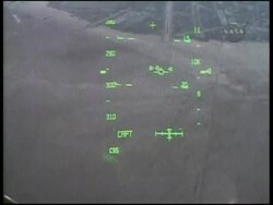 Landing of the space shuttle in California, presser News Clip