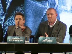 Sherlock Holmes Press Conference Stock Footage