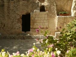 HD Door to the Garden Tomb Stock Footage