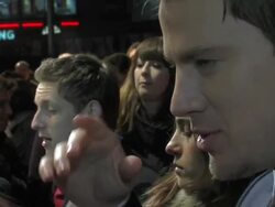 Jamie Bell and Channing Tatum at the The Eagle UK Premiere at London England. (Footage by WireImage Video/GettyImages) Stock Footage