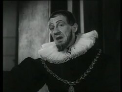 Twelfth Night performed by the Old Vic Company at the Old Vic Theatre, including Claire Bloom and Michael Harder, London, UK, 1950 Stock Footage