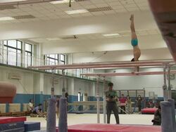 Children Practising Gymnastics at Shichahai Sports School News Clip