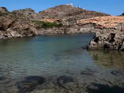 Cap de creus amazing Natural Park, Spain Stock Footage