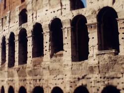 Flavian Amphitheater Coliseum of Rome HD Video Stock Footage