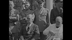 Cairo Conference photo session featuring Chiang Kai-Shek, Franklin Roosevelt, Winston Churchill and Madame Chiang Kai-Shek News Clip