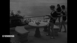 Models wear woolen swimsuits in San Francisco News Clip