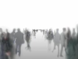 INFINITE CROWD :  ZOOM IN  (seamless loopable) Stock Footage