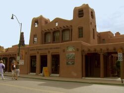 WS, Institute of American Indian Arts Museum, Santa Fe, New Mexico, USA Stock Footage