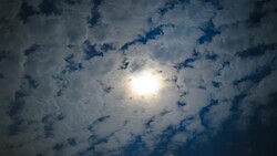 4K : timelapse stars and moon in night sky Stock Footage