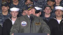 Trump Vows Record Defense Boost Aboard Carrier Instructional Video
