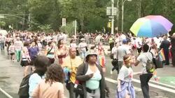 2015 NYC Gay Pride Parade Stock Footage