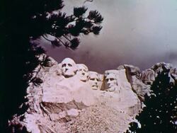 Views of Mount Rushmore Stock Footage