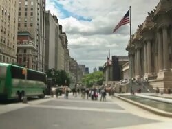 New York City Streets Zoom Stock Footage