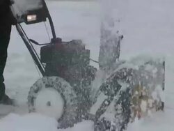 Snowplow, snow blower, snowblower Stock Footage