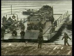 VOICER US military river crossing exercise near border News Clip