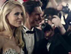 Actors on red carpet Stock Footage