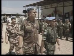 Departing ceremony of Spanish UN troops as they withdraw from Haiti News Clip