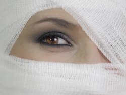 HD: Woman's Face After Cosmetic Surgery Stock Footage