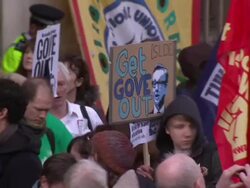 National Union of Teachers march in London News Clip