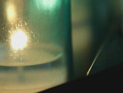 Lampions lit in a church Stock Footage
