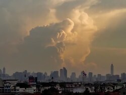 Cloud moving in Bangkok timelapse. Stock Footage