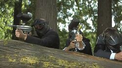 HD Super Slow-Mo: Executives Defending The Attack Stock Footage