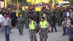 CLEAN : Funeral of Hezbollah soldiers killed on the border with Syria News Clip