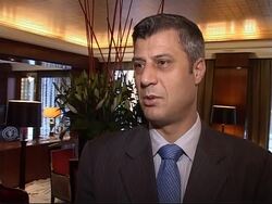 Thaci states intention to declare independence, Berisha ex-Davos News Clip