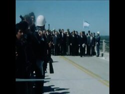 SYND 20 9 76 OPENING OF NEW BRIDGE LINKING URUQUAY AND ARGENTINE News Clip