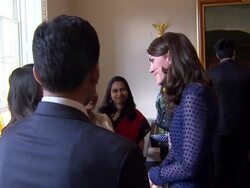 The Duke and Duchess of Cambridge attend a reception at Kensington Palace ahead of their visit to India and Bhutan News Clip