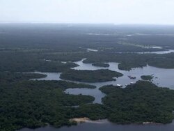 AERIAL: General Views Of Manaus in Brazil Stock Footage