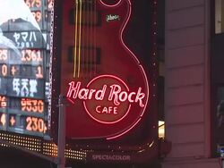 ATMOSPHERE: signage at the Starburst Presents Songwriters Music Series To Benefit The VH1 Save The Music Foundation With Matthew Morrison at New York NY.  Stock Footage