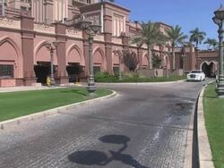 Emirates Palace Hotel in UAE Stock Footage