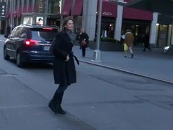 Savannah Guthrie in Manhattan Stock Footage