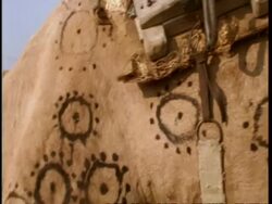 CU track up body of decorated camel, to head, Gujarat, India Stock Footage