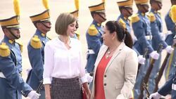 CLEAN : Letizia of Spain arrives in Honduras News Clip