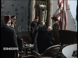 Farouk Meets with FDR, Remarries News Clip