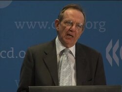 Chief economist gives latest growth report; comments on Greece News Clip