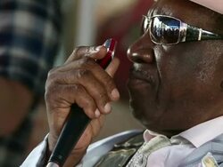 Performance - close up of Big George Brock perform Stock Footage