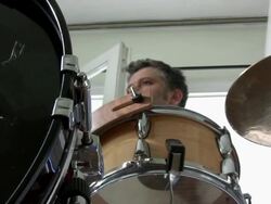 Playing Drum Stock Footage