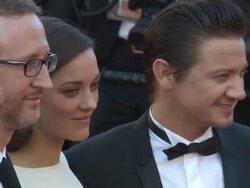 Marion Cotillard, Jeremy Renner at 'The Immigrant' Red Carpet at Palais des Festivals on May 24, 2013 in Cannes, France. (Footage by WireImage Video/Getty Images) Stock Footage
