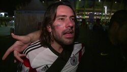 CLEAN : World Cup: German fans ecstatic but sad for Brazilians News Clip