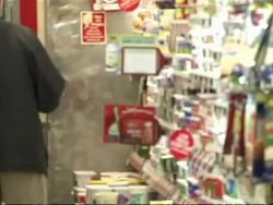 Shoppers in a US supermarket News Clip