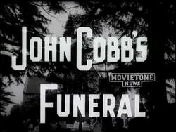 FUNERAL OF JOHN COBB News Clip