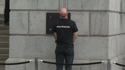 CLEAN : Fourth Plinth revealed in Trafalgar Square News Clip