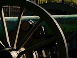Gettysburg Cannon Pan Stock Footage