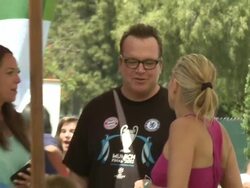 Tom Arnold, Sharon Stone at 23rd Annual 'A Time For Heroes' Celebrity Picnic Benefiting The Elizabeth Glaser Pediatric AIDS Foundation  Stock Footage