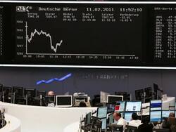 MS Stock board of frankfurt stock exchange / Frankfurt/Main, Hesse, Germany Stock Footage