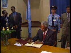 TANZANIA: ARUSHA: UN CHIEF KOFI ANNAN VISIT News Clip