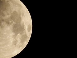 Moon passing by Stock Footage